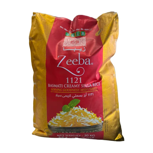 Zeeba Basmati Creamy Sella Rice 20kg